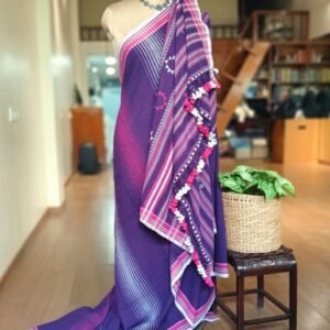 Bhujodi Saree Handwoven in Kala Cotton. – (BHUJ1078)