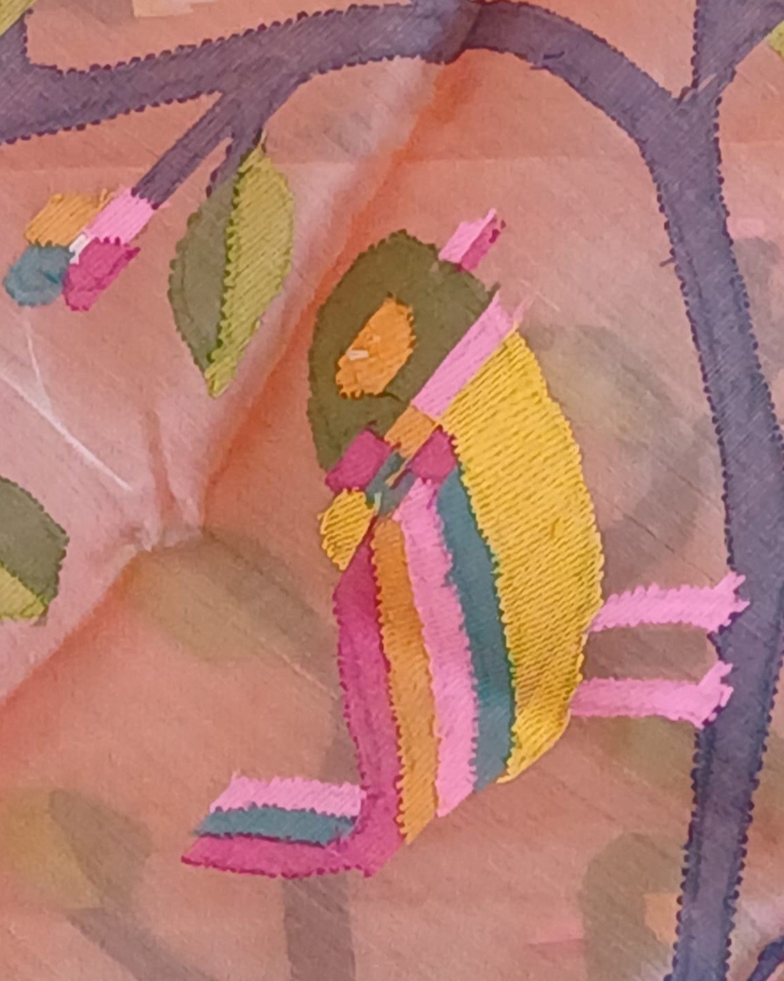 Handweave Jamdani Silk Saree – (SJMS1173) - Image 7