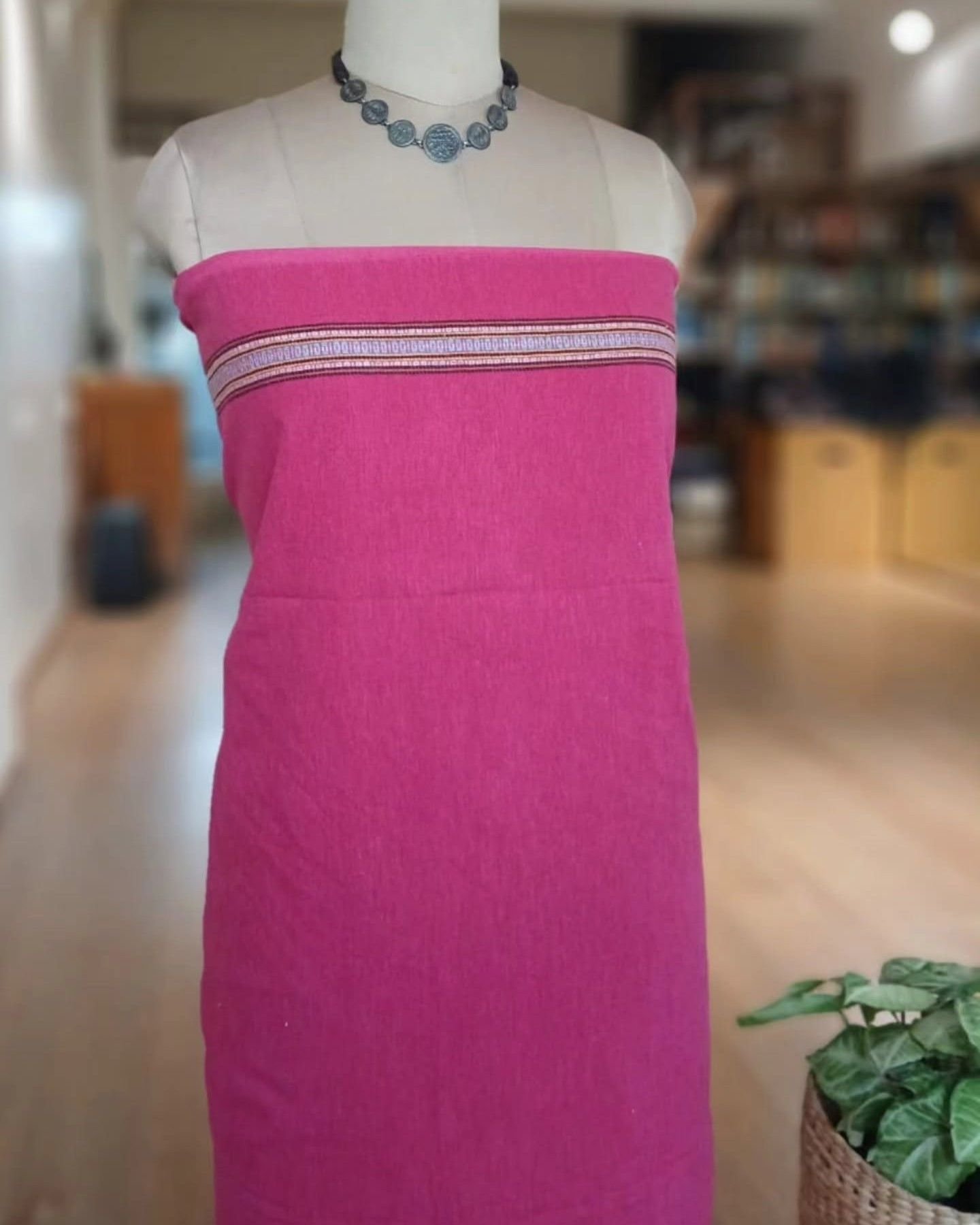 Bhujodi Saree Handwoven in Kala Cotton – (BHUJ1096) - Image 6