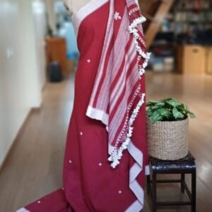 Bhujodi Saree Handwoven in Kala Cotton – (BHUJ1098)