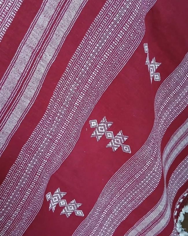 Bhujodi Saree Handwoven in Kala Cotton – (BHUJ1098) - Image 4