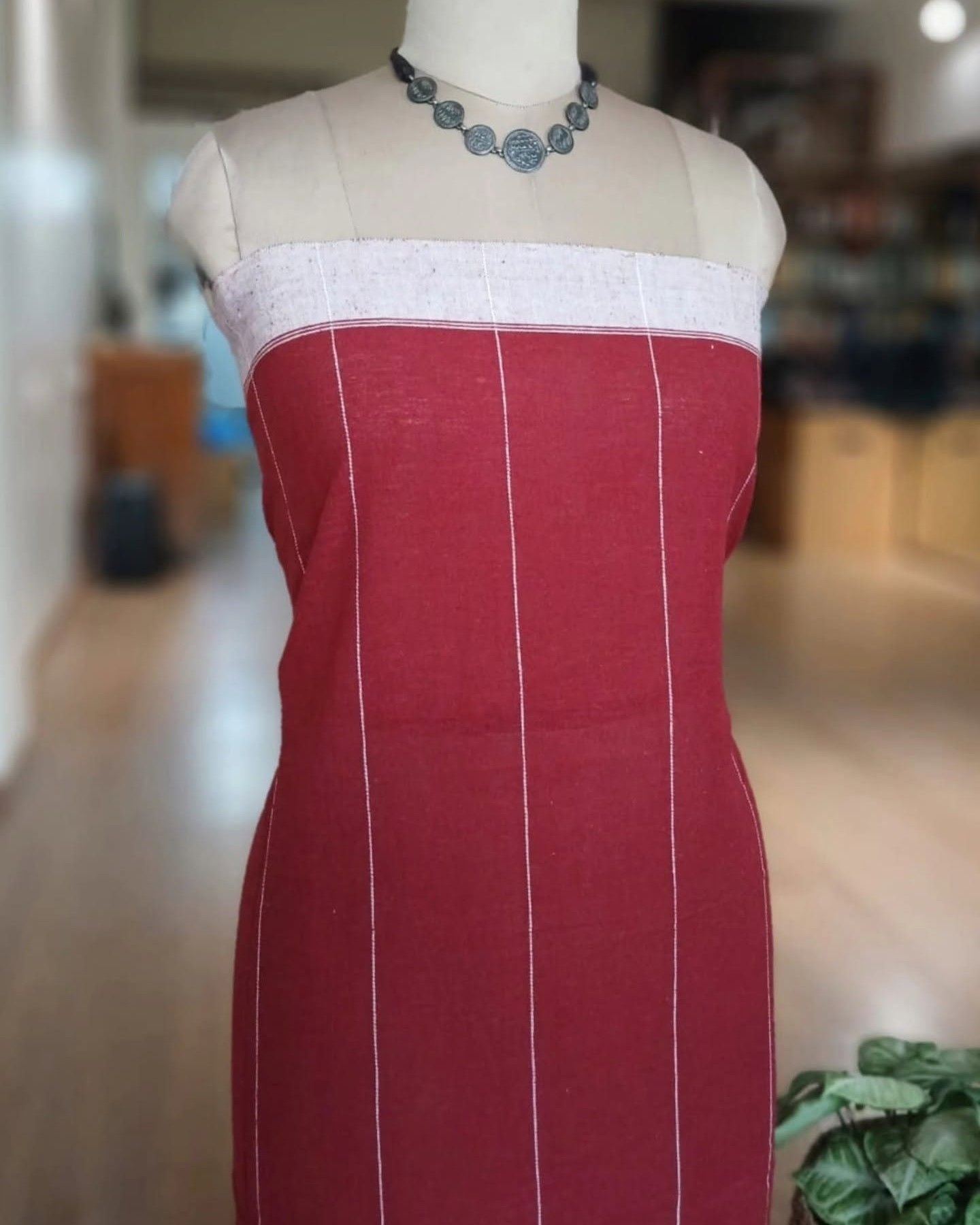 Bhujodi Saree Handwoven in Kala Cotton – (BHUJ1098) - Image 6