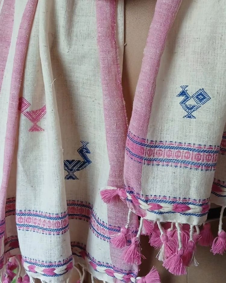 Bhujodi Cotton Stole – (BHST1128) - Image 2