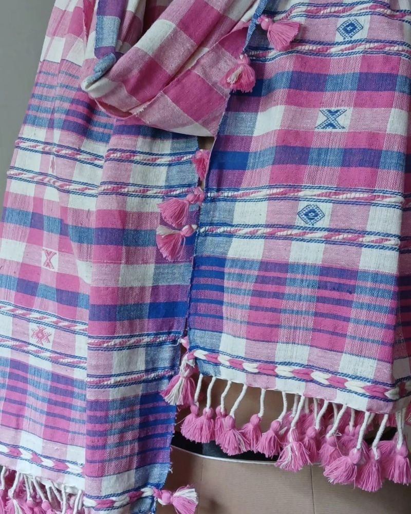 Bhujodi Cotton Stole – (BHST1129) - Image 2