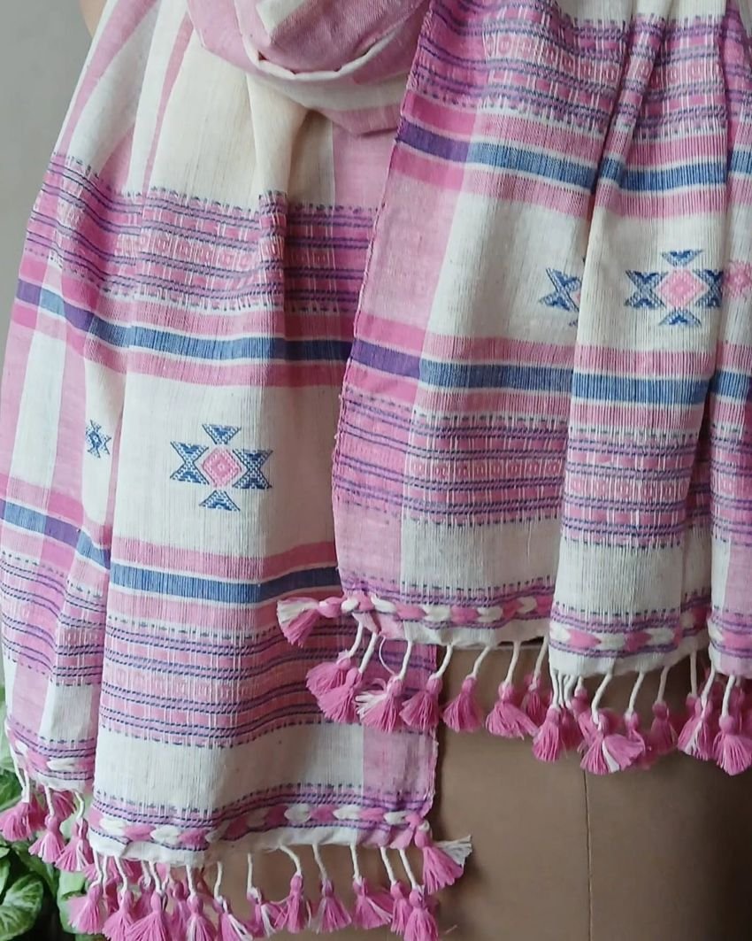 Bhujodi Cotton Stole – (BHST1130) - Image 2