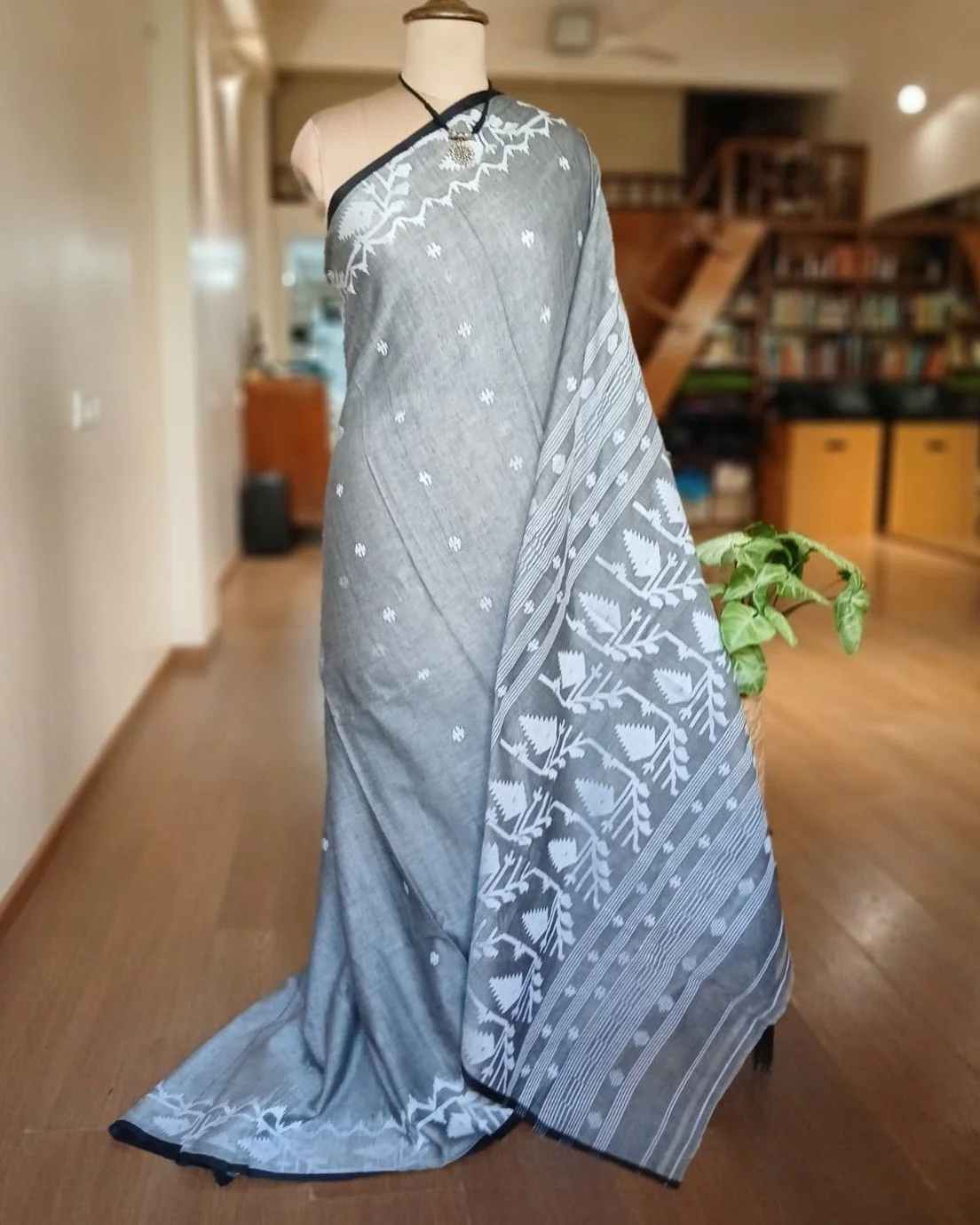 Soft Cotton Jamdani Handweave from Phulia – (JCHS0014)