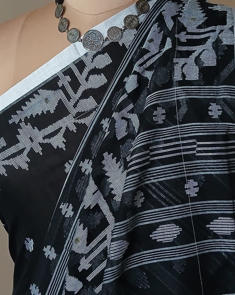 Soft Cotton Jamdani Handweave from Phulia – (JCHS0024)