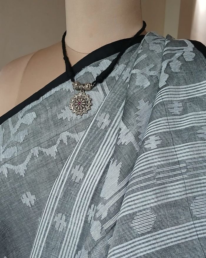 Soft Cotton Jamdani Handweave from Phulia – (JCHS0014)