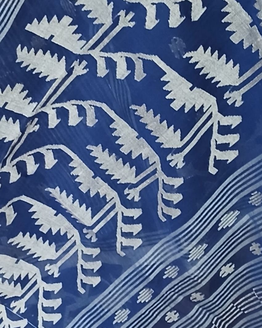 Soft Cotton Jamdani Handweave from Phulia – (JCHS0021) - Image 5