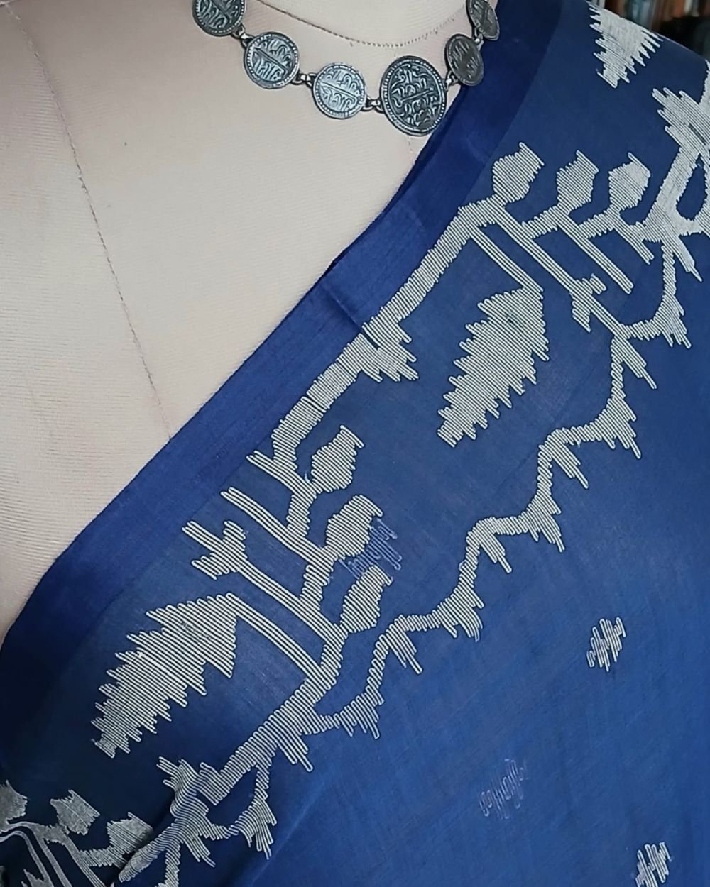 Soft Cotton Jamdani Handweave from Phulia – (JCHS0023) - Image 4