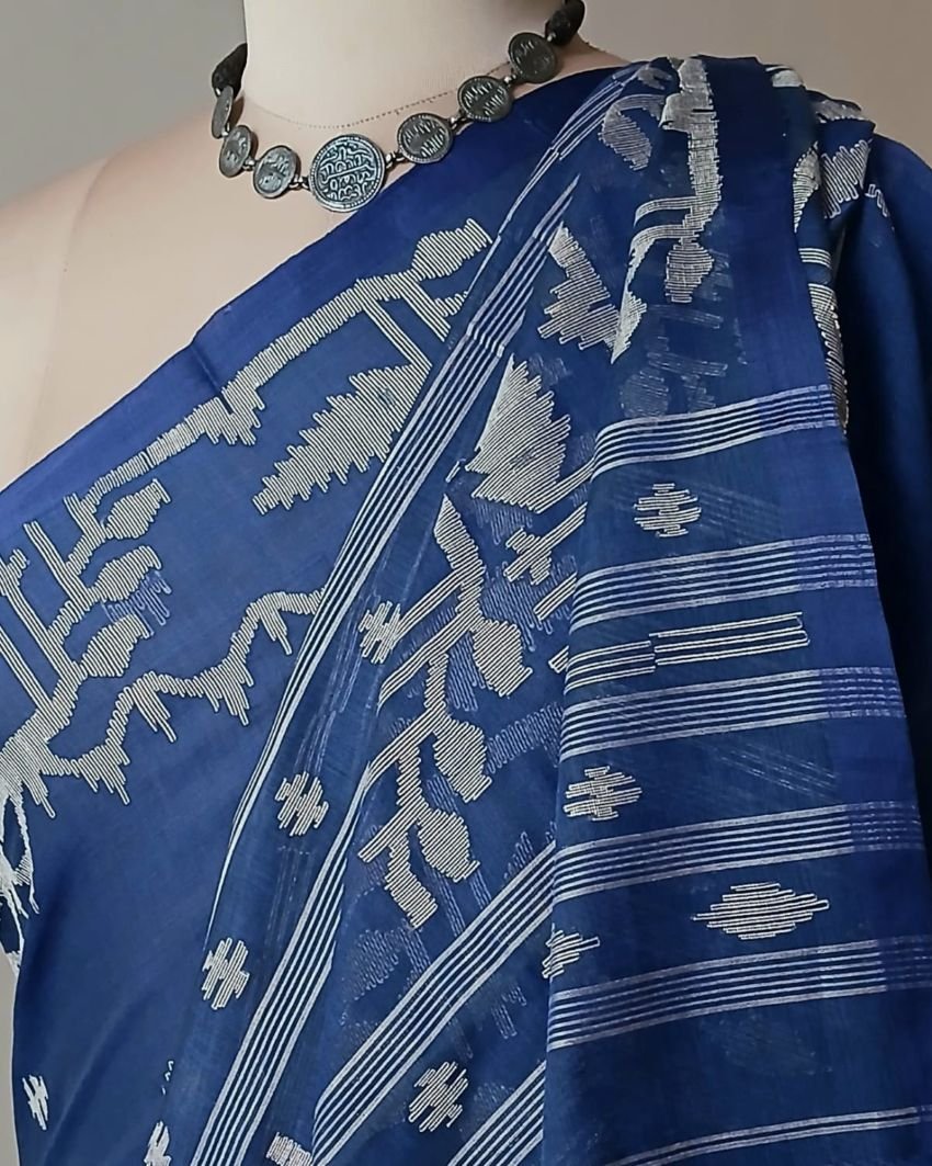 Soft Cotton Jamdani Handweave from Phulia – (JCHS0023)