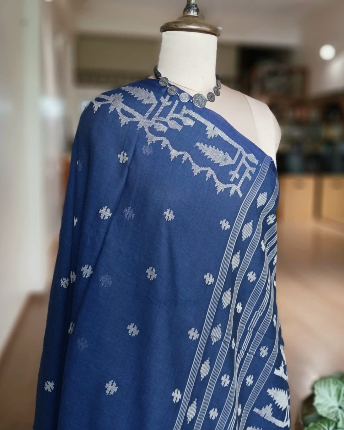 Soft Cotton Jamdani Handweave from Phulia – (JCHS0023) - Image 9