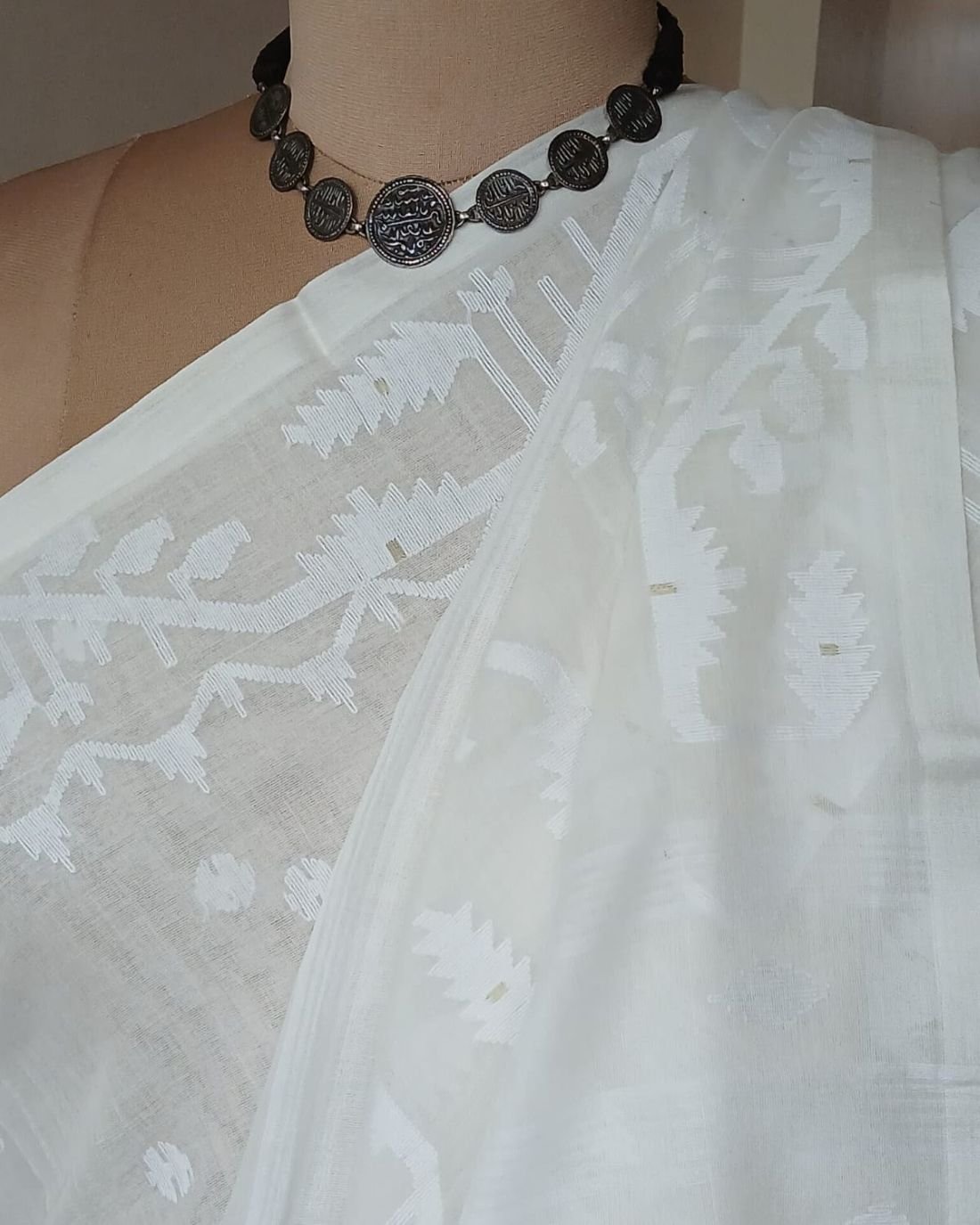 Soft Cotton Jamdani Handweave from Phulia – (JCHS0026)