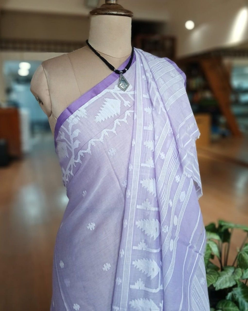 Soft Cotton Jamdani Handweave from Phulia – (JCHS0028) - Image 5