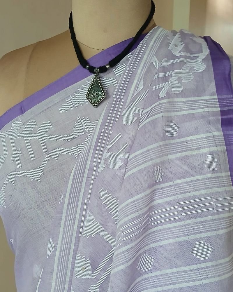 Soft Cotton Jamdani Handweave from Phulia – (JCHS0028)