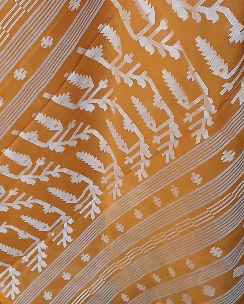 Soft Cotton Jamdani Handweave from Phulia – (JCHS0027) - Image 6