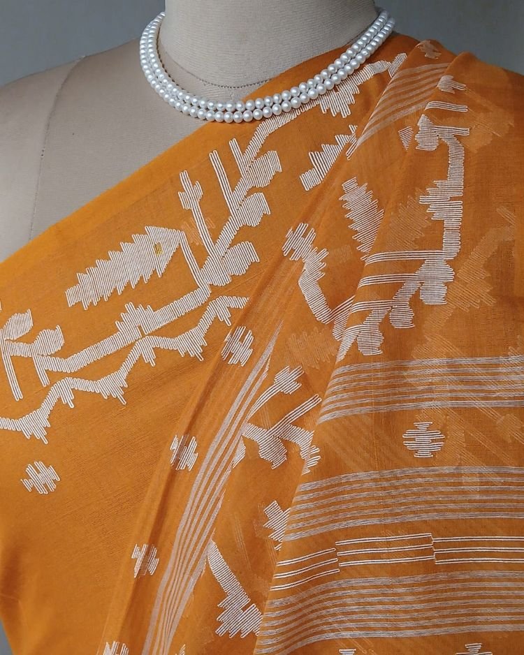 Soft Cotton Jamdani Handweave from Phulia – (JCHS0027)