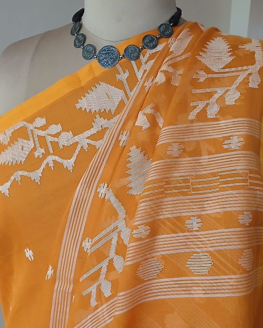 Soft Cotton Jamdani Handweave from Phulia – (JCHS0029)