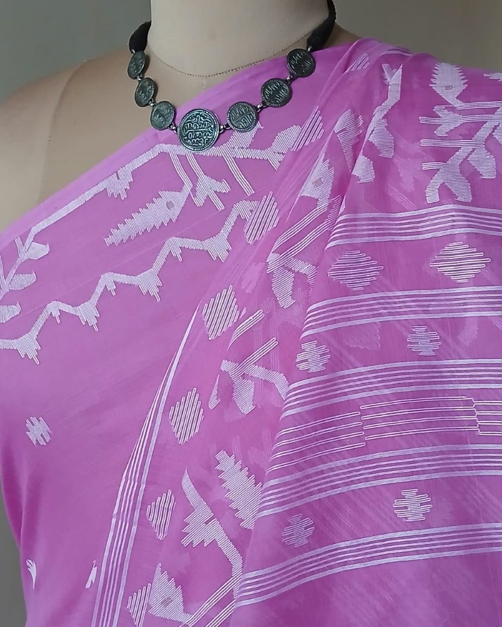 Soft Cotton Jamdani Handweave from Phulia – (JCHS0019)
