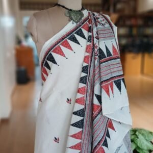 Cotton Kantha Saree from Santiniketan – (KNCS1077)