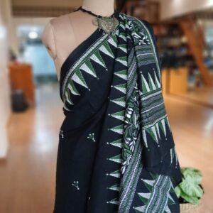 Cotton Kantha Saree from Santiniketan – (KNCS1079)