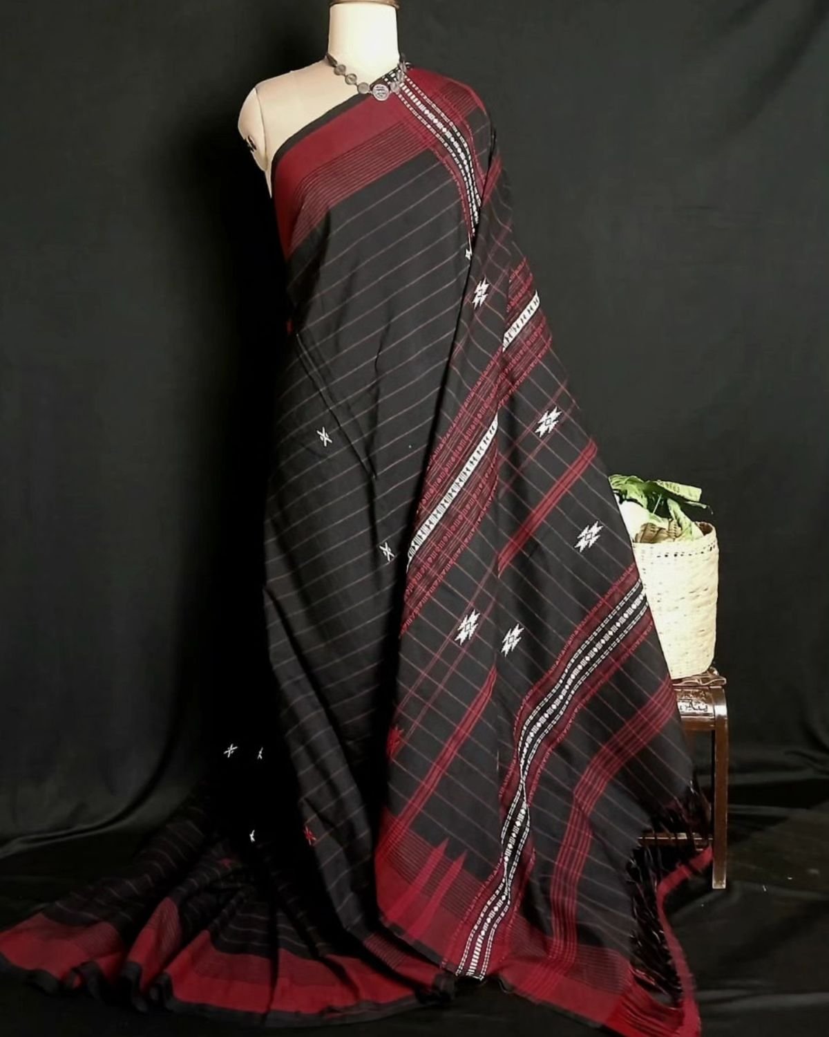 Kotpad Natural Dyes Cotton Saree - (CTKS0024)