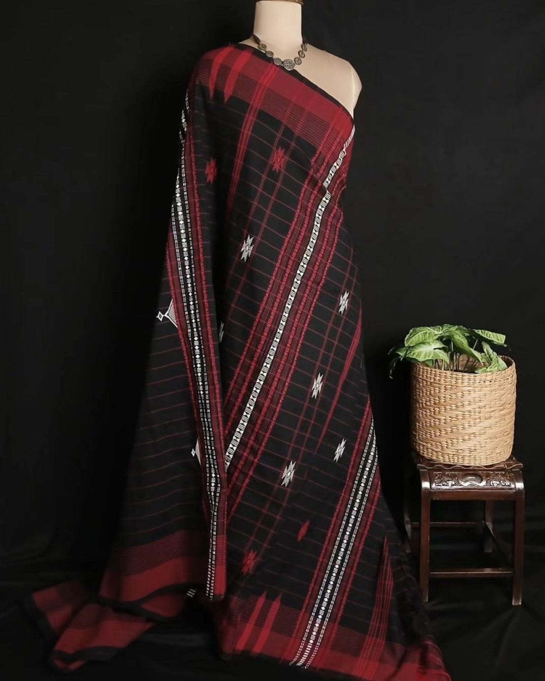 Kotpad Natural Dyes Cotton Saree - (CTKS0024) - Image 6