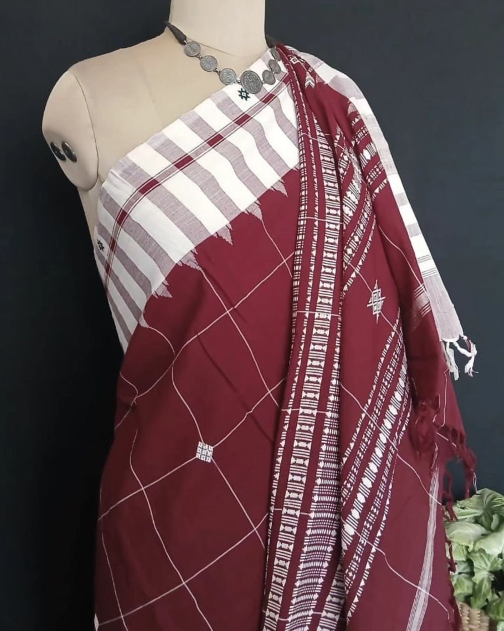 Kotpad Natural Dyes Cotton Saree - (CTKS0025) - Image 6
