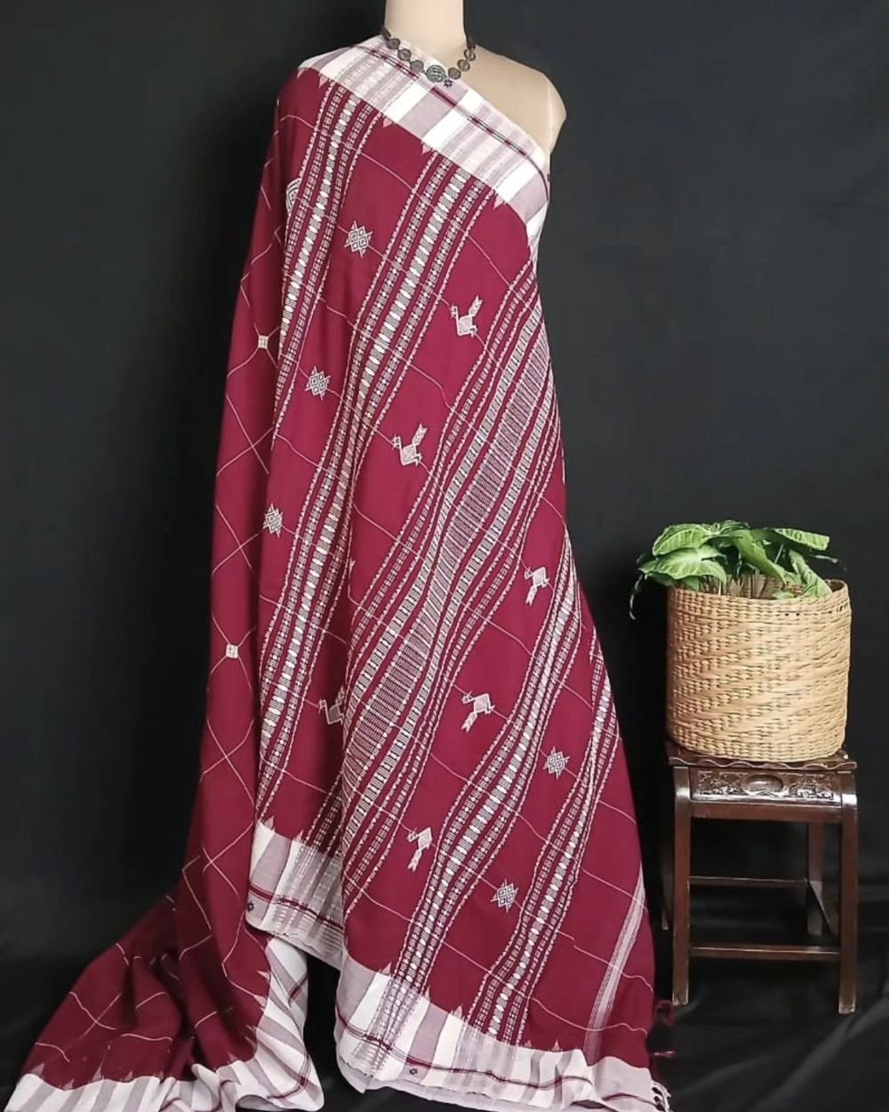 Kotpad Natural Dyes Cotton Saree - (CTKS0025) - Image 7