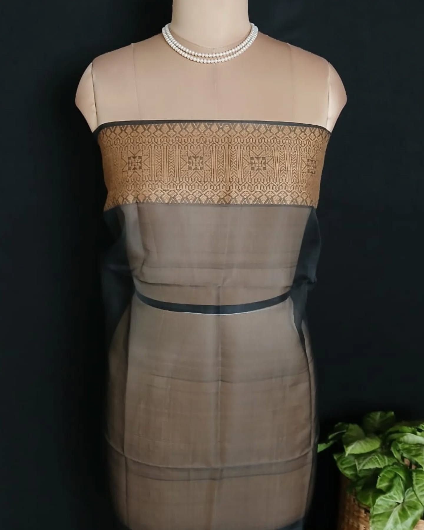 Assam Kesapaat saree in Mulberry Silk x Cotton - (AMSS0001) - Image 10