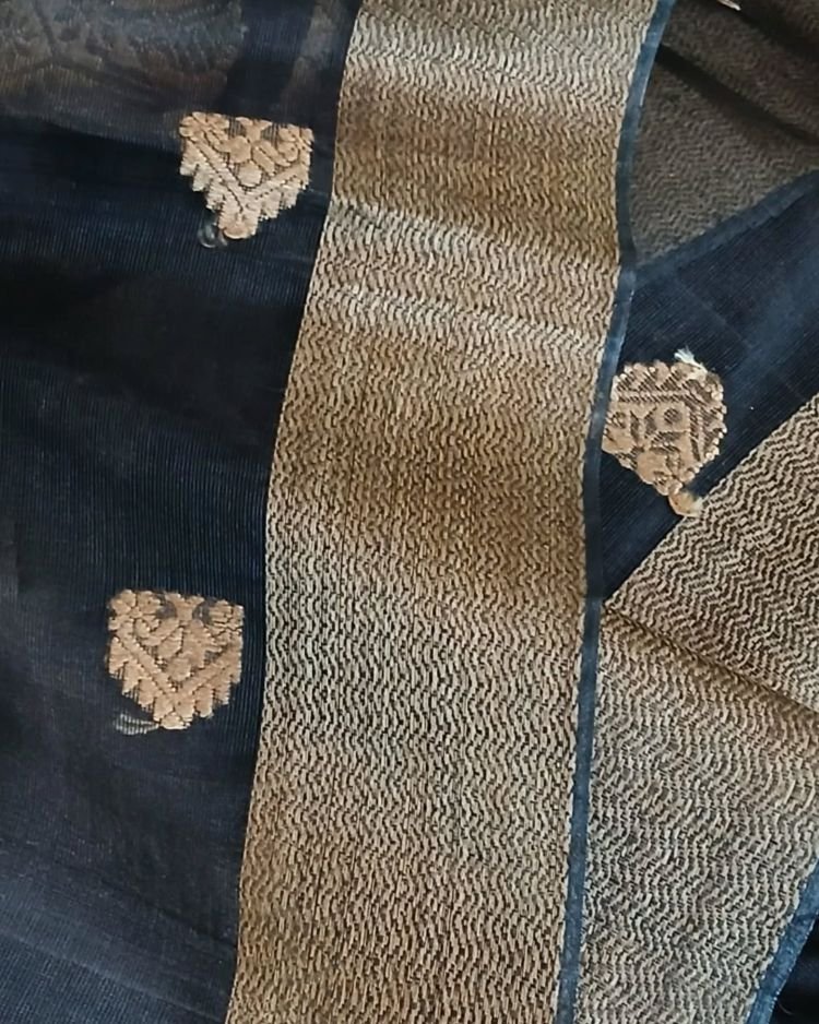 Assam Kesapaat saree in Mulberry Silk x Cotton - (AMSS0001) - Image 8