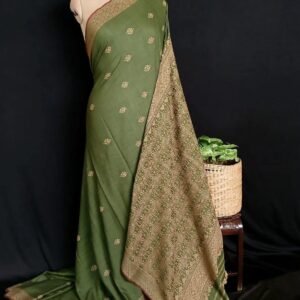 Ahimsa Eri Silk saree from Sualkuchi in Assam - (AESS0020)