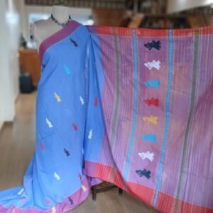 Gollabhama (milkmaid / gopika) handweave saree in cotton – (WGHS1025)