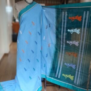 Gollabhama (milkmaid / gopika) handweave saree in cotton – (WGHS1026)