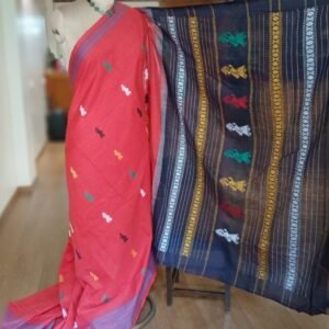 Gollabhama (milkmaid / gopika) handweave saree in cotton – (WGHS1020)