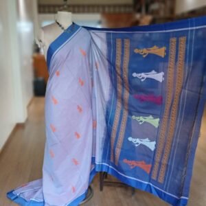 Gollabhama (milkmaid / gopika) handweave saree in cotton – (WGHS1021)