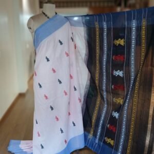 Gollabhama (milkmaid / gopika) handweave saree in cotton – (WGHS1022)