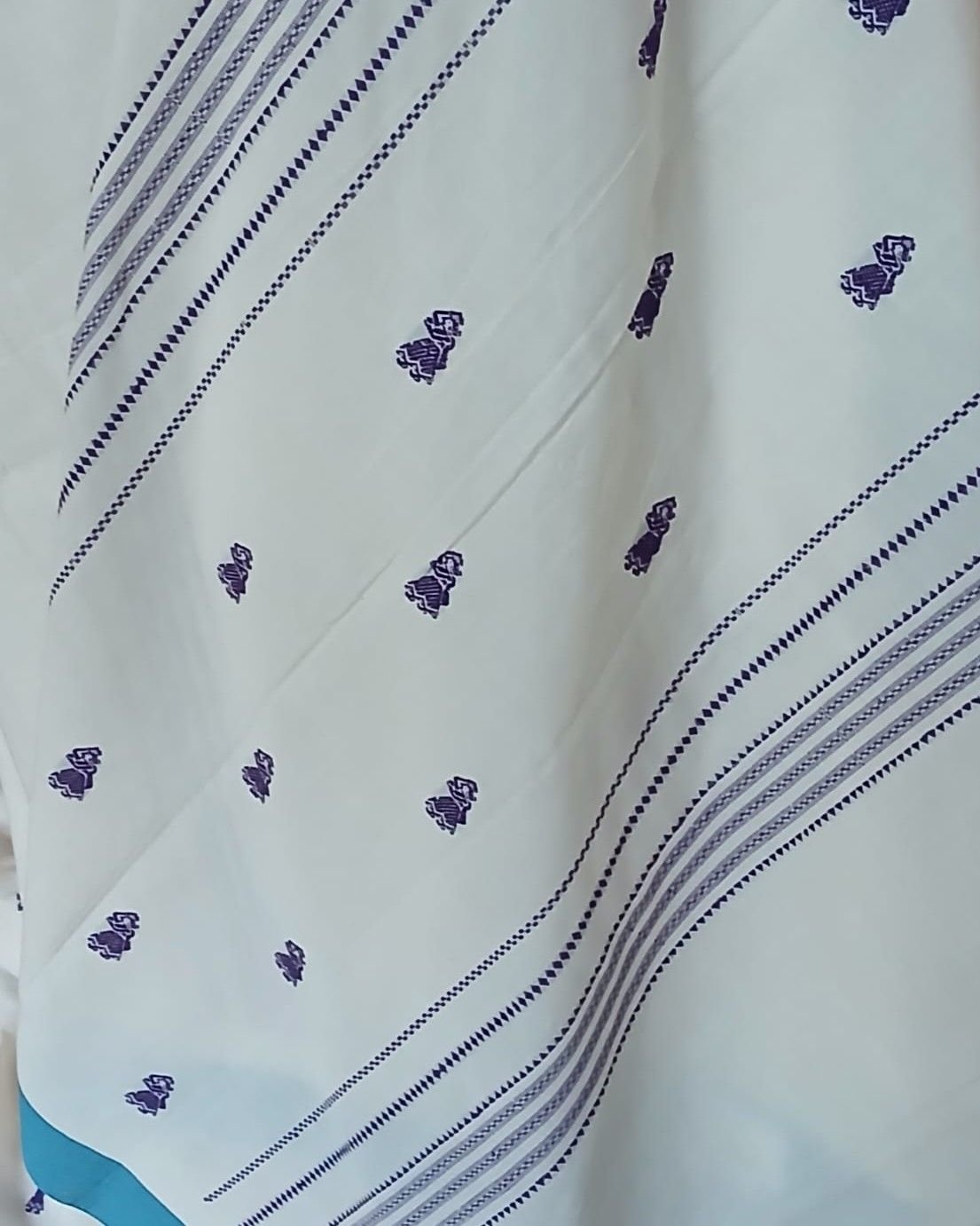 Gollabhama (milkmaid / gopika) handweave saree in cotton – (WGHS1023) - Image 5