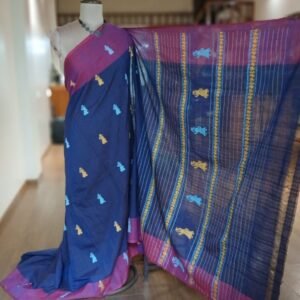 Gollabhama (milkmaid / gopika) handweave saree in cotton – (WGHS1024)