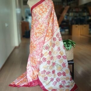 Handpainted Tussar Silk Saree - (HTSS0001)