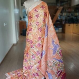 Handpainted Tussar Silk Saree - (HTSS0003)