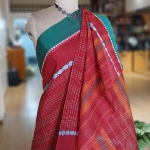 Handloom Cotton Saree from Narayanpet in Telangana – (HCSN1008)