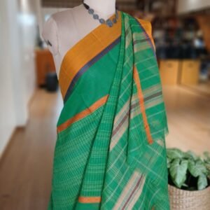 Handloom Cotton Saree from Narayanpet in Telangana – (HCSN1010)