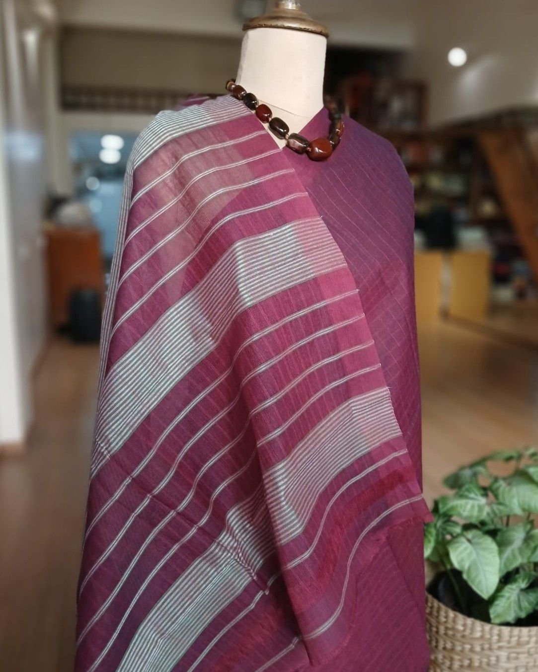 Handloom Cotton Saree from Narayanpet in Telangana – (HCSN1001) - Image 6