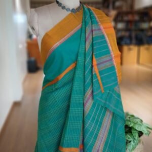 Handloom Cotton Saree from Narayanpet in Telangana – (HCSN1002)