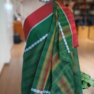 Handloom Cotton Saree from Narayanpet in Telangana – (HCSN1004)