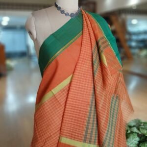 Handloom Cotton Saree from Narayanpet in Telangana – (HCSN1005)