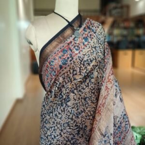 Pedana Silk-Cotton Kalamkari saree – (PSKS1003)
