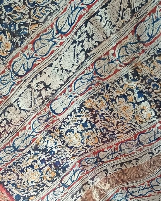 Pedana Silk-Cotton Kalamkari saree – (PSKS1024) - Image 4