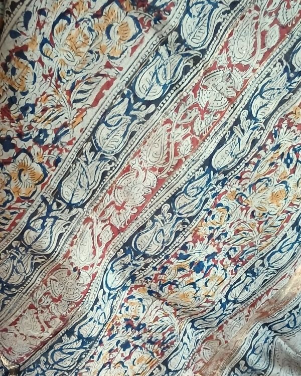 Pedana Silk-Cotton Kalamkari saree – (PSKS1027) - Image 4